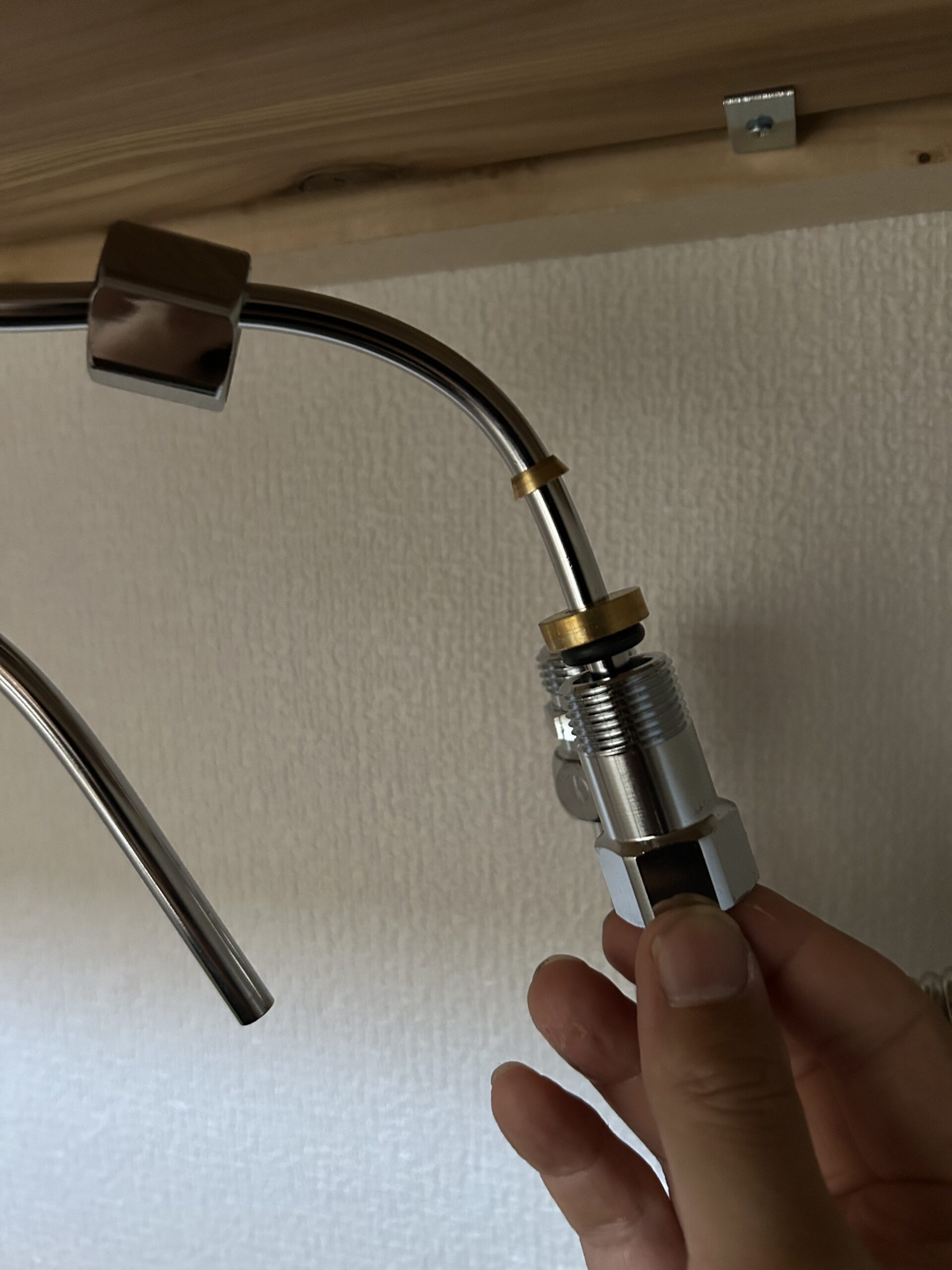 アダプターの部品(袋ナット、テーパーリング、座金、Oパッキン)