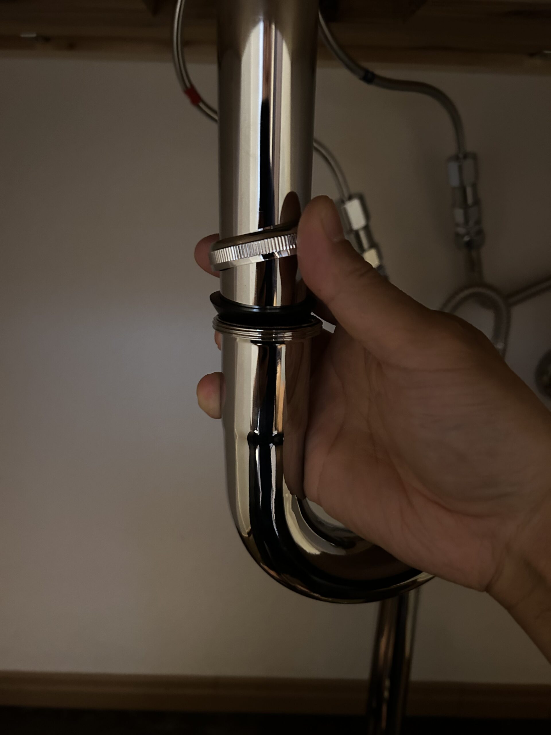 U字管と直管を接続